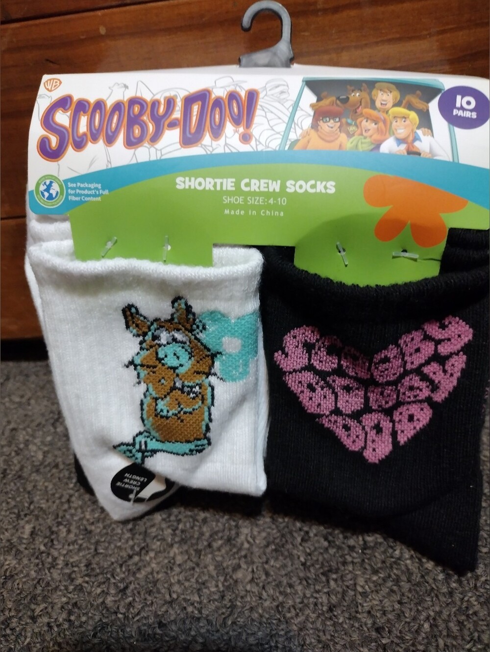 Scooby-Doo Women's Shortie Crew Socks 10 Pair